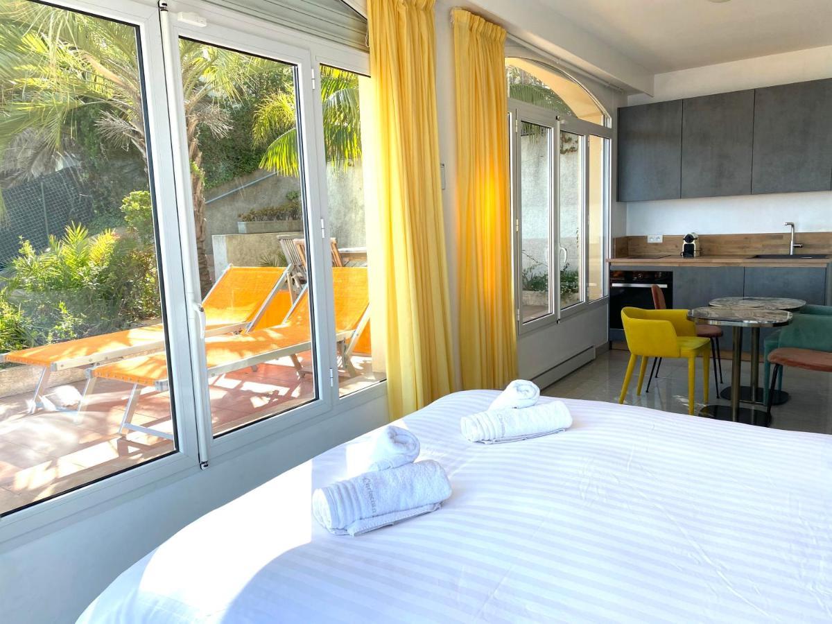 מנטון Villa L'Ensoleillee Vue Panoramique Mer, 250 M De La Plage Et Du Centre Ville מראה חיצוני תמונה