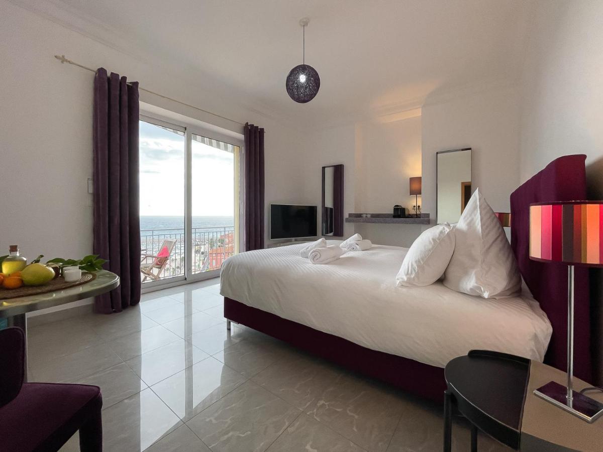 מנטון Villa L'Ensoleillee Vue Panoramique Mer, 250 M De La Plage Et Du Centre Ville מראה חיצוני תמונה
