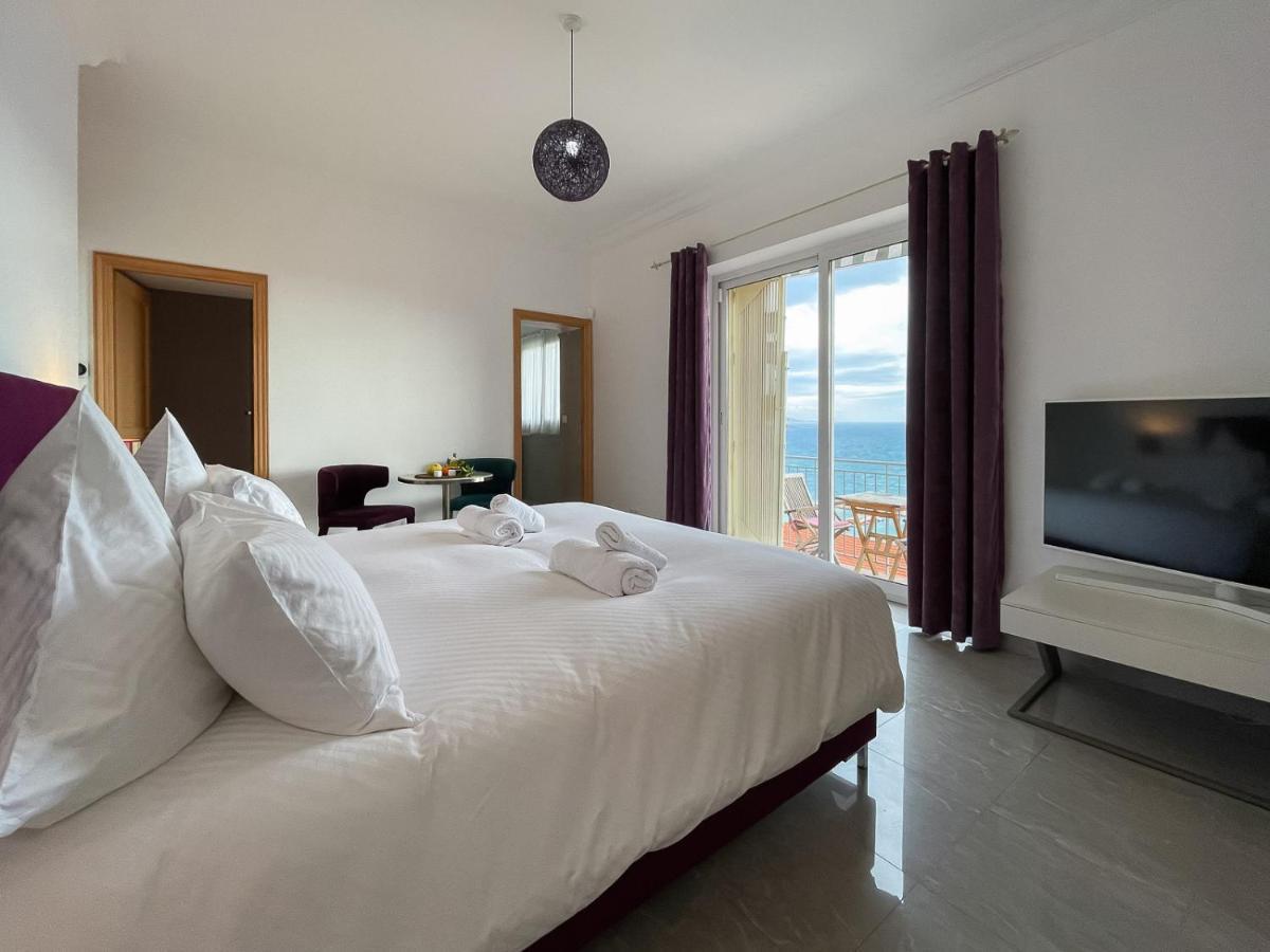 מנטון Villa L'Ensoleillee Vue Panoramique Mer, 250 M De La Plage Et Du Centre Ville מראה חיצוני תמונה